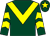 DARK GREEN, yellow chevron & chevrons on sleeves, dark green cap, yellow star ()