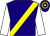 Dark Blue, Yellow sash, White sleeves, Dark Blue and Yellow hooped cap ()