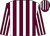 Maroon and White stripes ()