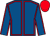 ROYAL BLUE, red seams, red cap ()