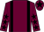 MAROON, black braces & stars on sleeves, maroon cap, black star ()