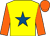 Yellow, Royal Blue star, Orange sleeves and cap ()