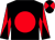 Black, red disc, diabolo on sleeves ()