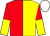 Red and yellow (halved), white cap ()