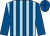 Light blue and royal blue stripes, royal blue sleeves, quartered cap ()