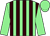 Light green and brown stripes, light green sleeves and cap ()