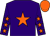 Purple, orange star, purple sleeves, orange stars, orange cap ()