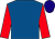 Royal blue, red sleeves, dark blue cap ()