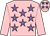Pink, mauve stars, pink sleeves ()
