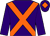 Purple, orange cross belts and diamond on cap ()
