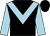 Black, light blue chevron and sleeves ()