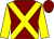 Maroon, yellow cross belts and sleeves ()