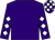 Purple, white diamonds on sleeves, check cap ()
