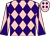 Pink and purple diamonds, diabolo on sleeves ()