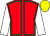 Red, emerald green seams, white sleeves, yellow cap ()