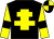 Black, yellow cross of lorraine, yellow sleeves, black armlets, black and yellow quartered cap ()