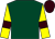 Dark green, yellow sleeves, brown armlets, brown cap ()