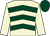 Beige, dark green chevrons, beige sleeves, dark green cap ()