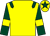Yellow, dark green epaulets, dark green sleeves, yellow armlets, yellow cap, dark green star ()