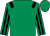 Emerald green, black epaulets, striped sleeves, emerald green cap ()