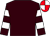 Brown, white hooped sleeves, red and white quartered cap ()