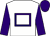 White, purple hollow box, sleeves and cap ()