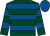 Dark green, royal blue hoops, royal blue cap ()