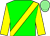 Green, yellow sash and sleeves, light green cap ()
