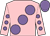 Pink, large mauve spots, pink sleeves, mauve spots, mauve cap ()