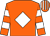 Orange, white diamond, hooped sleeves, striped cap ()