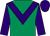 Emerald green, purple chevron, sleeves and cap ()