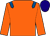 Orange, royal blue epaulets, dark blue cap ()