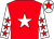 Red, white star, white sleeves, red stars, white cap, red star ()