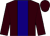 Brown, dark blue stripe ()