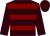 Brown, maroon hoops, brown sleeves ()