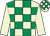 Beige and emerald green check, beige sleeves ()
