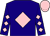 Dark blue, pink diamond, diamonds on sleeves, pink cap ()