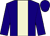 Dark blue, beige stripe ()