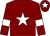 Maroon, white star, armlets and star on cap ()