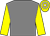 Grey, yellow sleeves, yellow and white hooped cap ()
