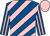 Royal blue, pink diagonal stripes, striped sleeves, pink cap, royal blue seams (Devitt,gordon,hayes,widden Stud Synd)