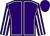 Purple, white seams, striped sleeves, purple cap ()