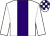 White, purple panel, check cap ()