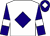 White, dark blue diamond, dark blue sleeves, white armlet, dark blue cap, white diamond ()