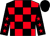 Red & black check, black sleeves, red stars, black cap ()