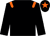 Black, orange epaulettes, black cap, orange star ()