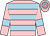 Pink, light blue hoops and armlets (Mrs T P James)