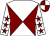 Maroon & white diabolo, white sleeves, maroon stars, quartered cap (C P Byrne & Shane McEntee)