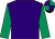 Purple, emerald green sleeves, quartered cap (Mrs Teresa Murphy)