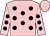 Pink, black spots, pink cap (S W Condon)